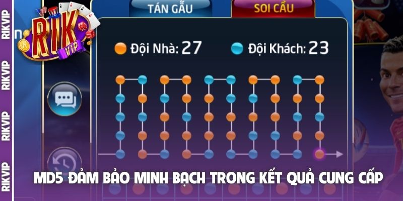 MD5 đảm bảo minh bạch trong kết quả cung cấp