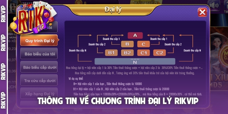 Thông tin về chương trình đại lý Rikvip