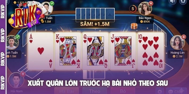 Xuất quân lớn trước hạ bài nhỏ theo sau